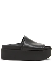 Steve Madden Arwen Leather Platform Slide Sandals