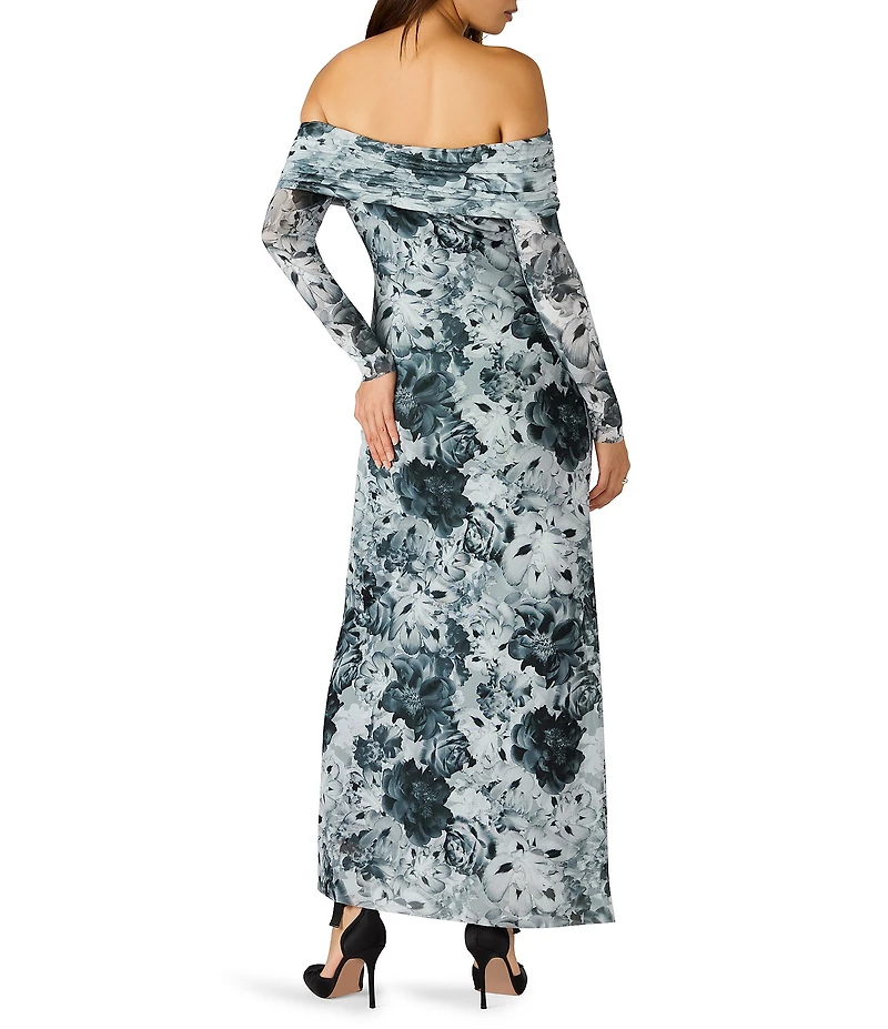 Steve Madden Ashby Floral Print Off-the-Shoulder Dress