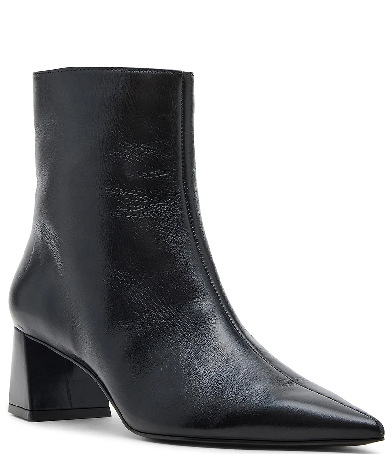 Steve Madden Ashli Leather Pointed Toe Booties