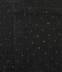 Steve Madden Avaline High-Rise Straight Leg Crystal Denim Jeans