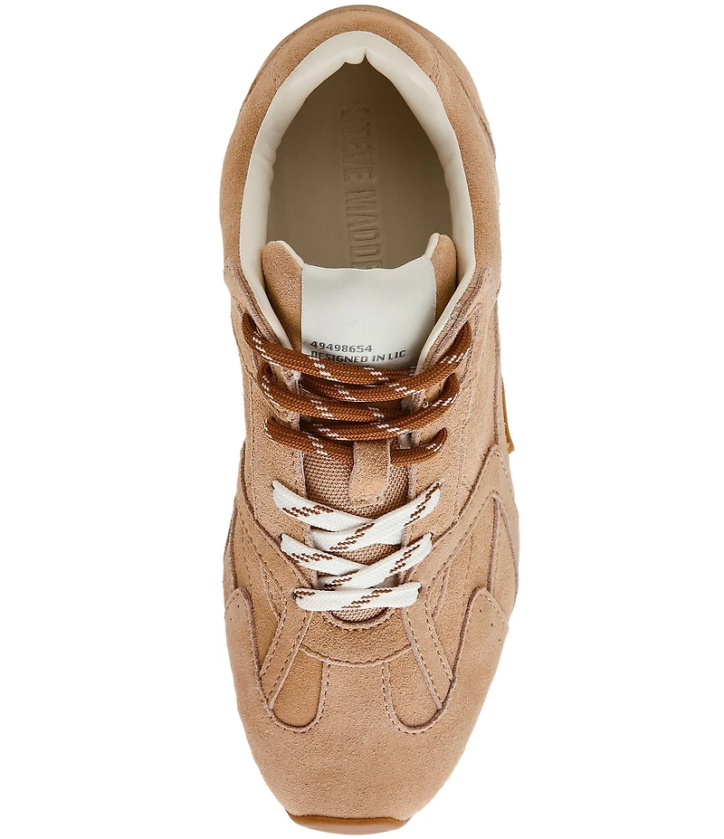 Steve Madden Aziel Suede Low Top Lace Up Sneakers