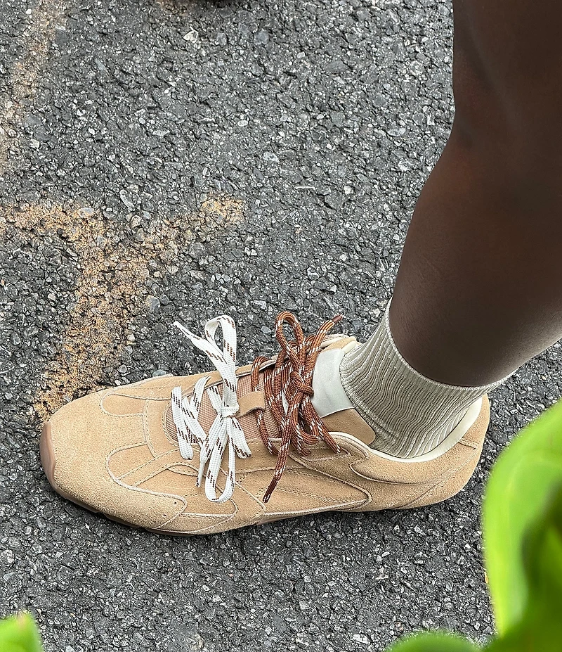 Steve Madden Aziel Suede Low Top Lace Up Sneakers