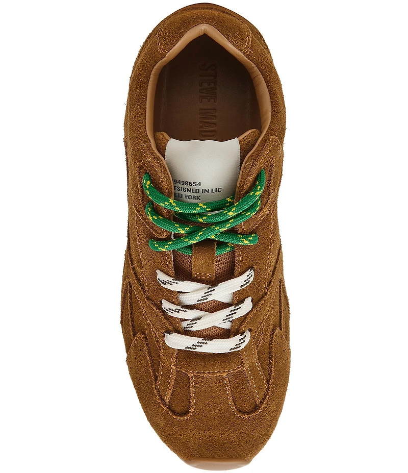 Steve Madden Aziel Suede Low Top Lace Up Sneakers
