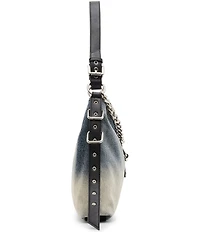 Steve Madden Balyssa Chain Charm Buckled Slouchy Hobo Bag