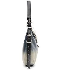 Steve Madden Balyssa Chain Charm Buckled Slouchy Hobo Bag