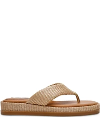Steve Madden Bella Raffia Platform Flip Flops