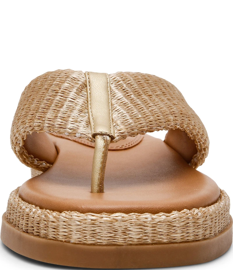 Steve Madden Bella Raffia Platform Flip Flops