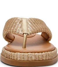 Steve Madden Bella Raffia Platform Flip Flops