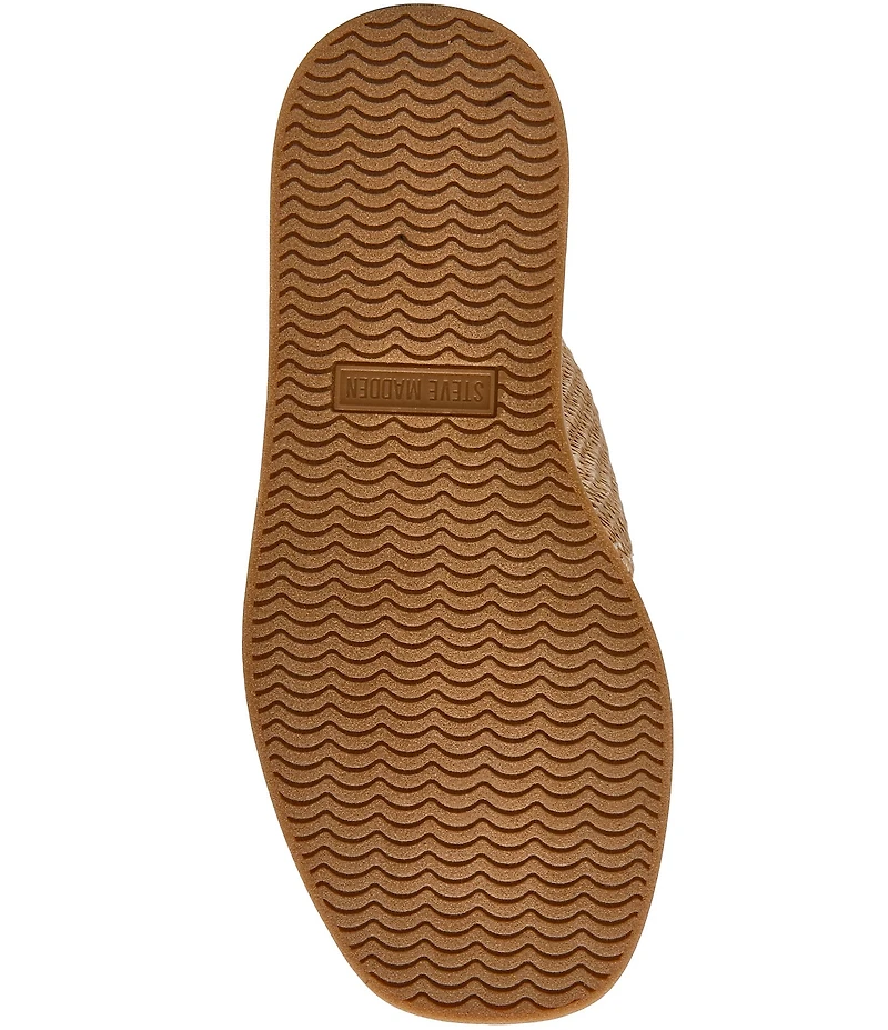 Steve Madden Bella Raffia Platform Flip Flops