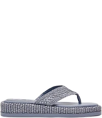 Steve Madden Bella Raffia Platform Flip Flops