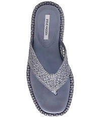 Steve Madden Bella Raffia Platform Flip Flops