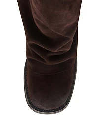 Steve Madden Benton Suede Foldover Moto Tall Boots