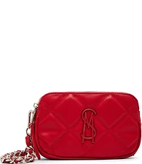 Steve Madden Solid Tonal Quilted Chain Crossbody Bag