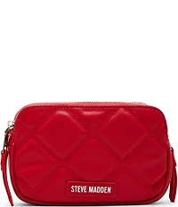 Steve Madden Solid Tonal Quilted Chain Crossbody Bag
