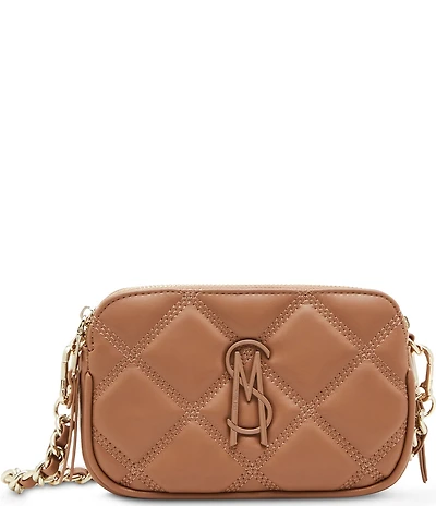 Steve Madden Solid Tonal Quilted Crossbody Bag