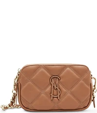 Steve Madden Solid Tonal Quilted Chain Crossbody Bag