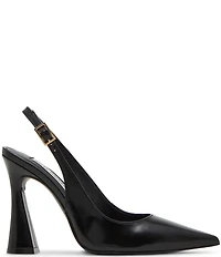 Steve Madden Blare Box Leather Sculptural Heel Slingback Pumps