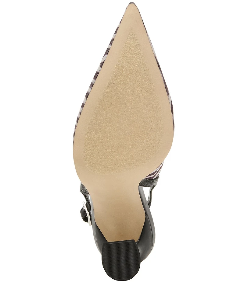 Steve Madden Blare Zebra Print Sculptural Heel Slingback Pointed Toe Pumps