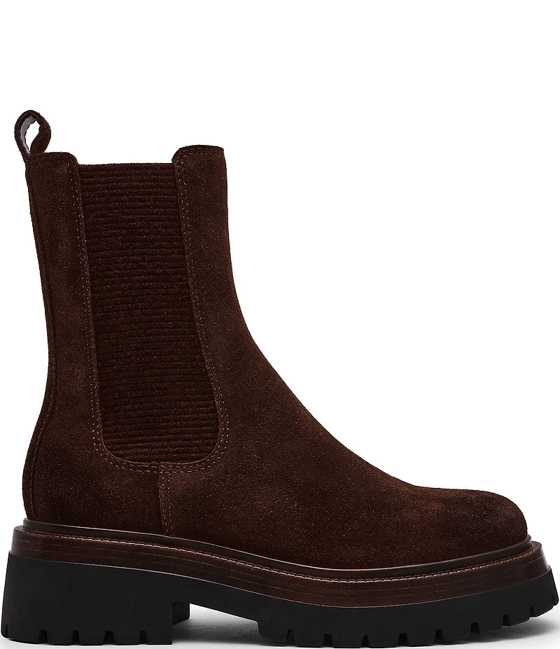 Steve Madden Blitzen Suede Chelsea Platform Booties