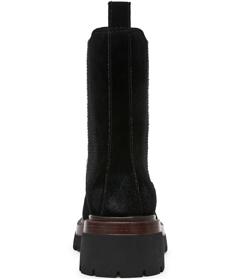 Steve Madden Blitzen Suede Chelsea Platform Booties