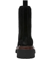 Steve Madden Blitzen Suede Chelsea Platform Booties