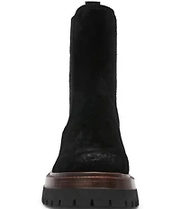 Steve Madden Blitzen Suede Chelsea Platform Booties