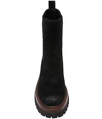 Steve Madden Blitzen Suede Chelsea Platform Booties
