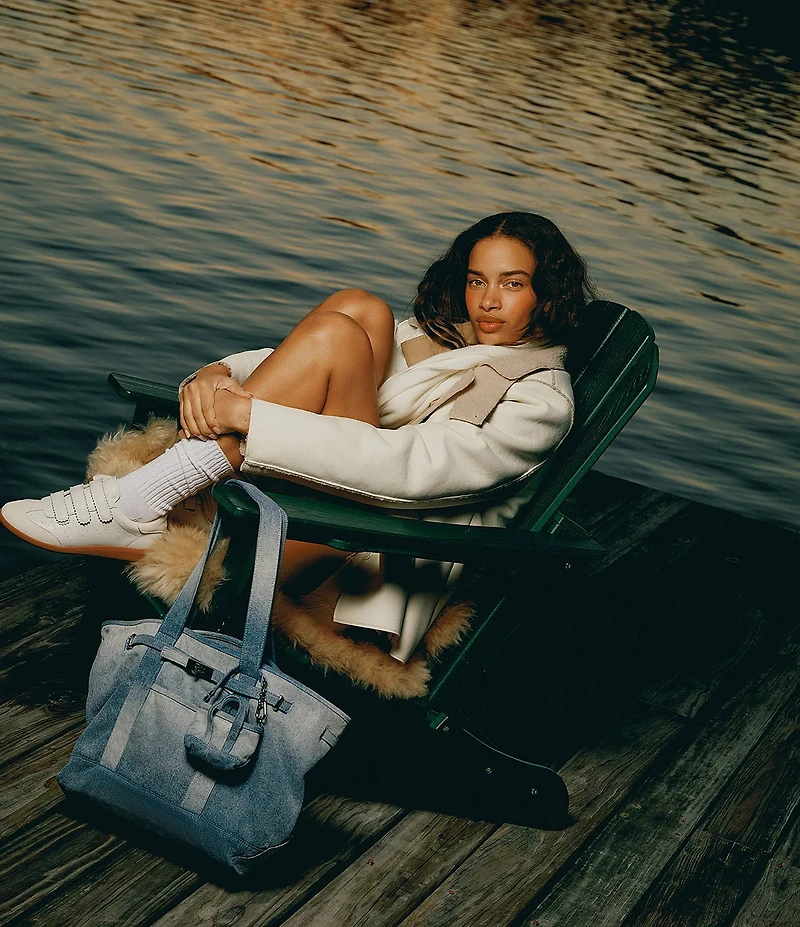 Steve Madden Boat Bag Denim Tote Bag