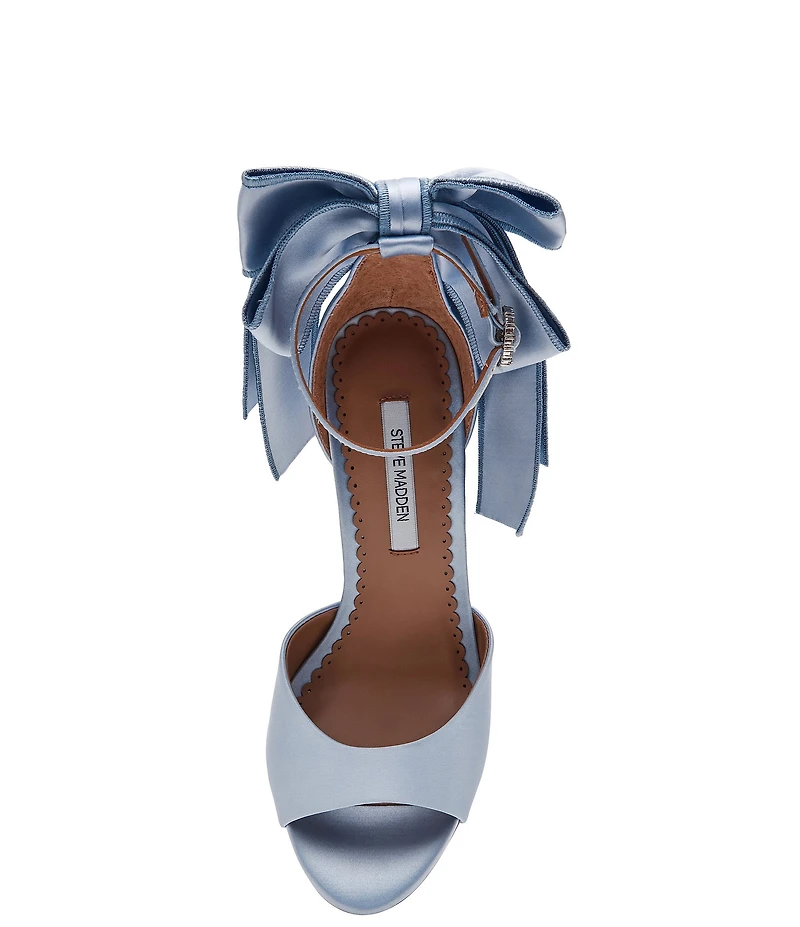 Steve Madden Bougie Satin Bow Detail Dress Sandals