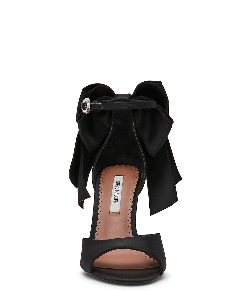 Steve Madden Bougie Satin Bow Detail Dress Sandals
