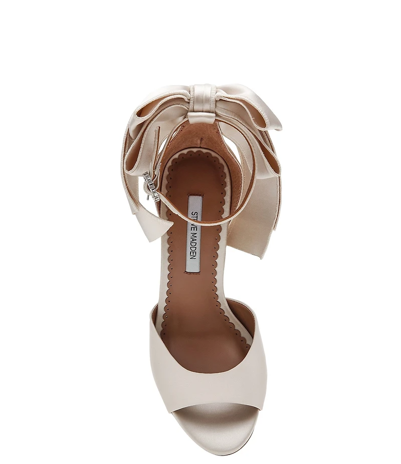 Steve Madden Bougie Satin Bow Detail Dress Sandals