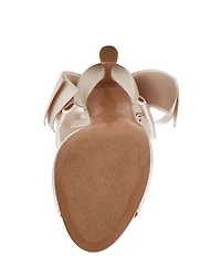 Steve Madden Bougie Satin Bow Detail Dress Sandals