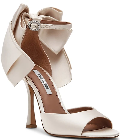 Steve Madden Bougie Satin Bow Detail Dress Sandals