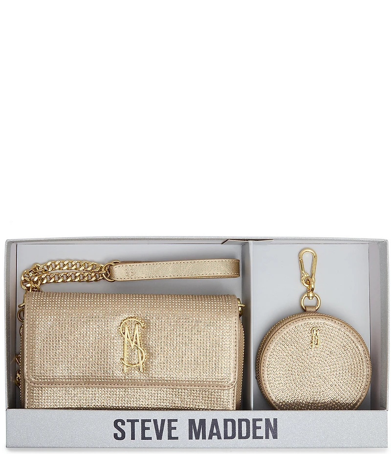 Steve Madden Boxed Wallet Crossbody Bag with Pouch