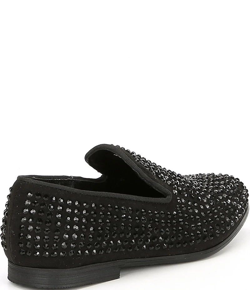 Steve Madden Boys' B-Caviar Rhinestone Embellished Slip On Loafers (Youth)