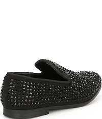 Steve Madden Boys' B-Caviar Rhinestone Embellished Slip On Loafers (Youth)