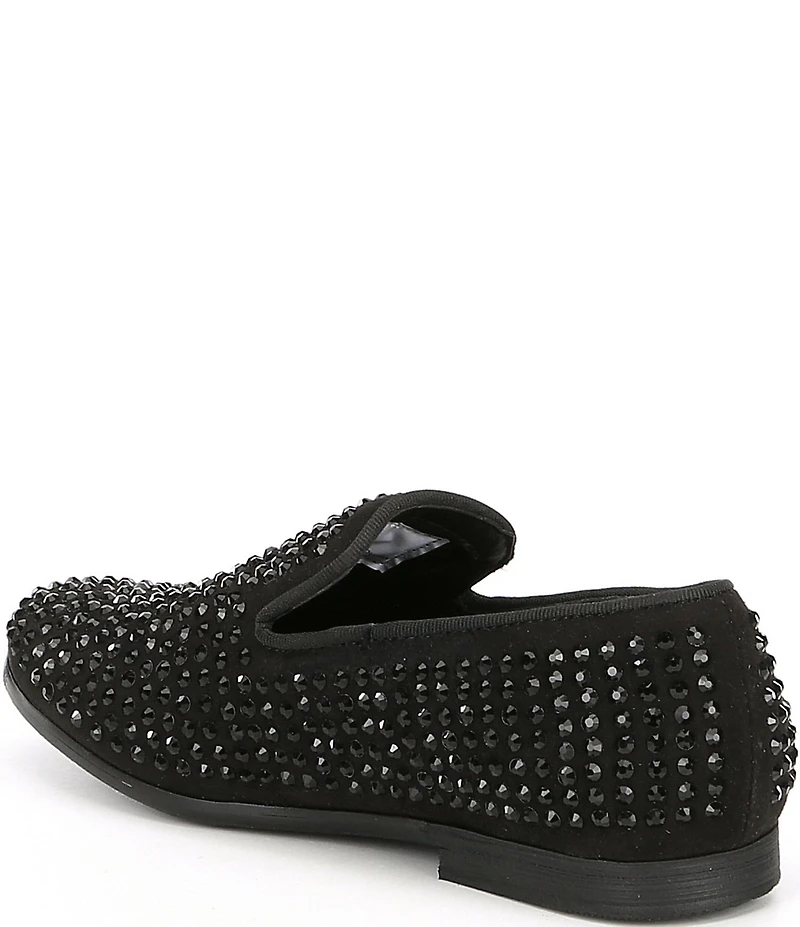 Steve Madden Boys' B-Caviar Rhinestone Embellished Slip On Loafers (Youth)