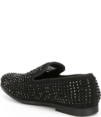 Steve Madden Boys' B-Caviar Rhinestone Embellished Slip On Loafers (Youth)