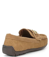 Steve Madden Boys' Justinn Nubuck Leather Bit Buckle Loafers (Youth)