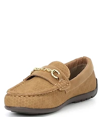Steve Madden Boys' Justinn Nubuck Leather Bit Buckle Loafers (Youth)