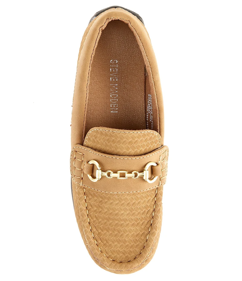 Steve Madden Boys' Justinn Nubuck Leather Bit Buckle Loafers (Youth)