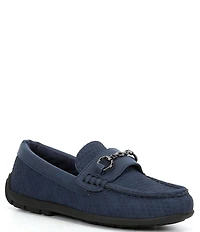 Steve Madden Boys' Justinn Nubuck Leather Bit Buckle Loafers (Youth)