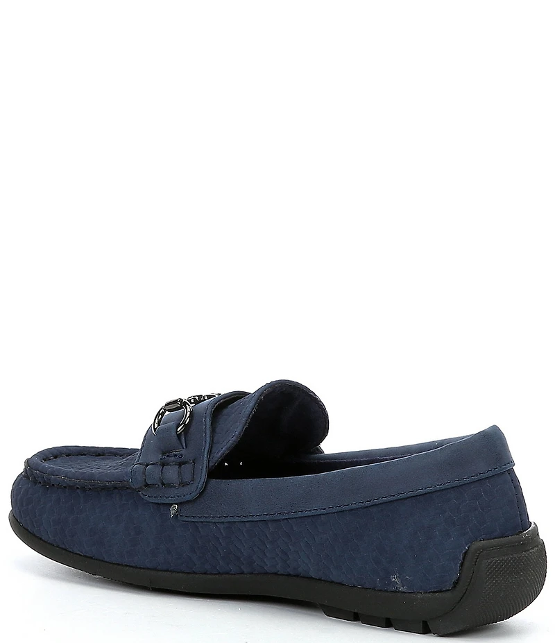 Steve Madden Boys' Justinn Nubuck Leather Bit Buckle Loafers (Youth)