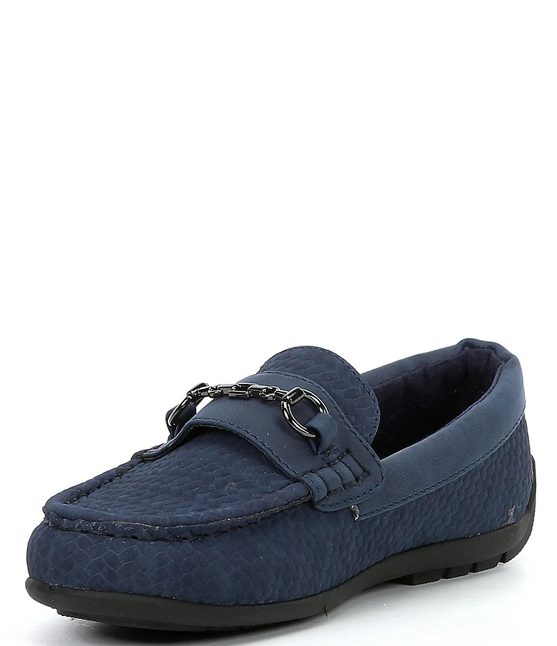 Steve Madden Boys' Justinn Nubuck Leather Bit Buckle Loafers (Youth)