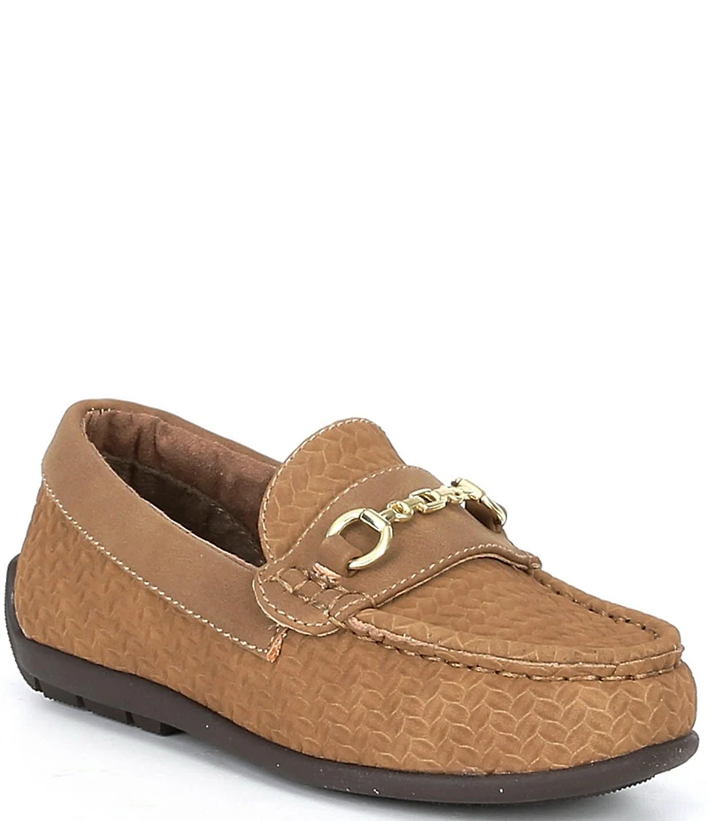 Steve Madden Boys' Justinn Nubuck Leather Bit Buckle Loafers (Infant)