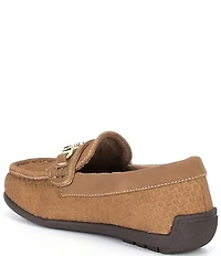 Steve Madden Boys' Justinn Nubuck Leather Bit Buckle Loafers (Infant)