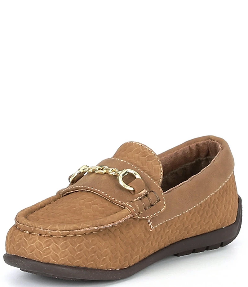 Steve Madden Boys' Justinn Nubuck Leather Bit Buckle Loafers (Infant)