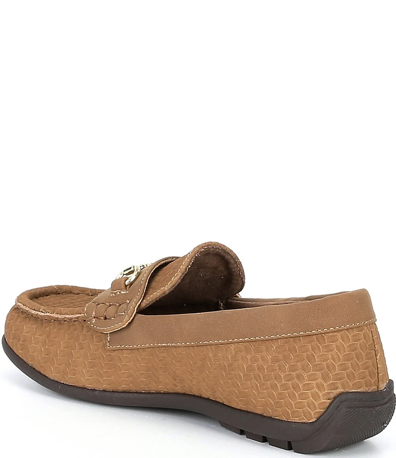 Steve Madden Boys' Justinn Nubuck Leather Bit Buckle Loafers (Toddler)