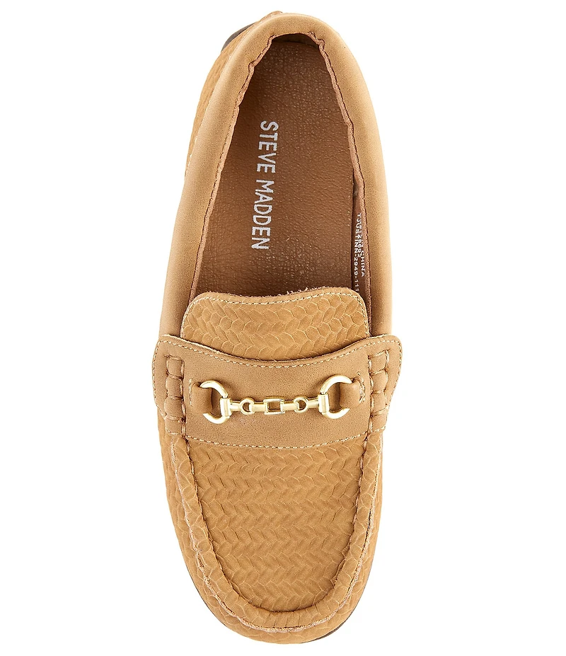 Steve Madden Boys' Justinn Nubuck Leather Bit Buckle Loafers (Toddler)