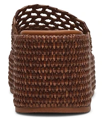 Steve Madden Brandy Woven Platform Wedge Slide Sandals